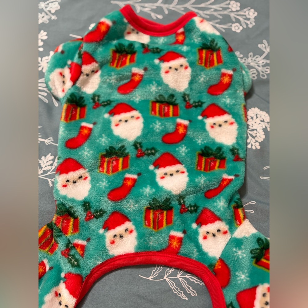 Festive Santa Dog Sweater